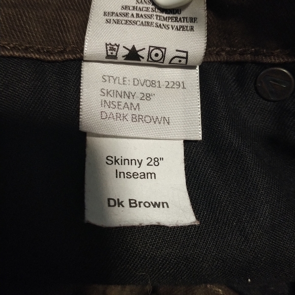 Vince Skinny Jeans Dark Brown - Picture 7 of 8